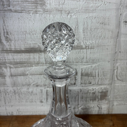 Vintage Ships Captain Carafe Crystal Decanter