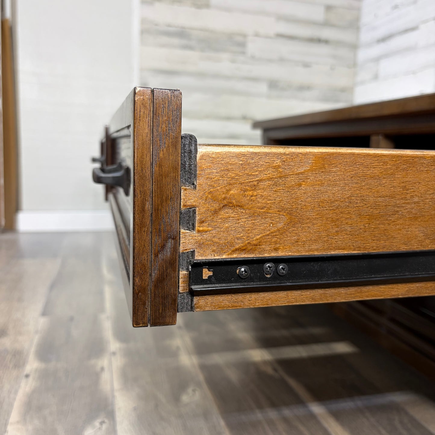Rustic Coffee Table W/ Storage Drawers