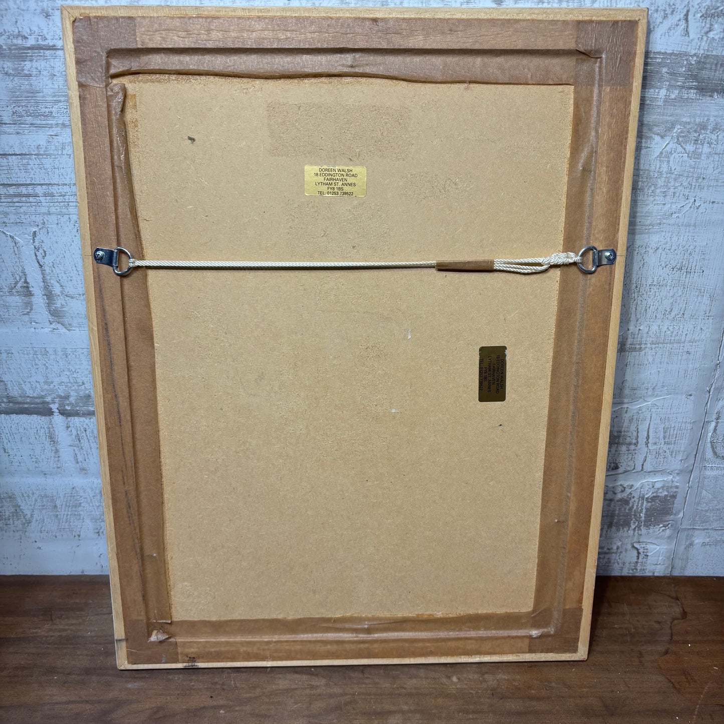 Original Foxglove Water Color Framed Painting