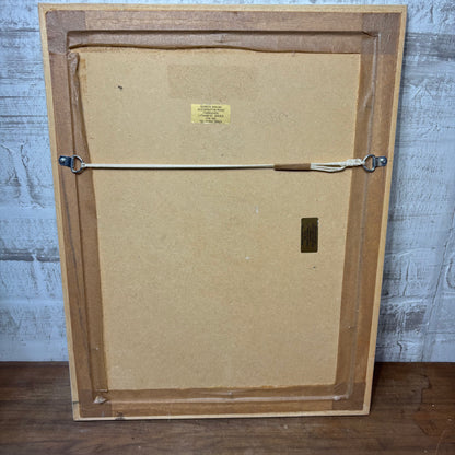 Original Foxglove Water Color Framed Painting