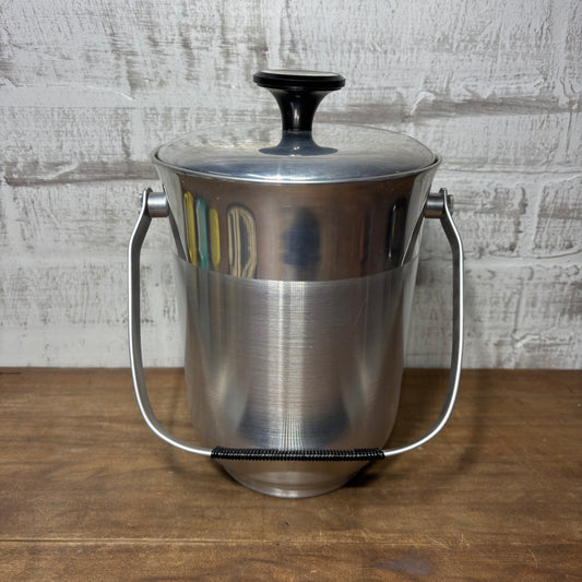Mid Century Aluminum Ice Bucket