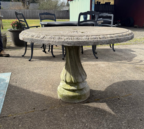 Outdoor Concrete Pedestal Table