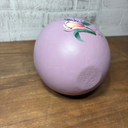 Hand Painted Purple Decorative Easter Egg