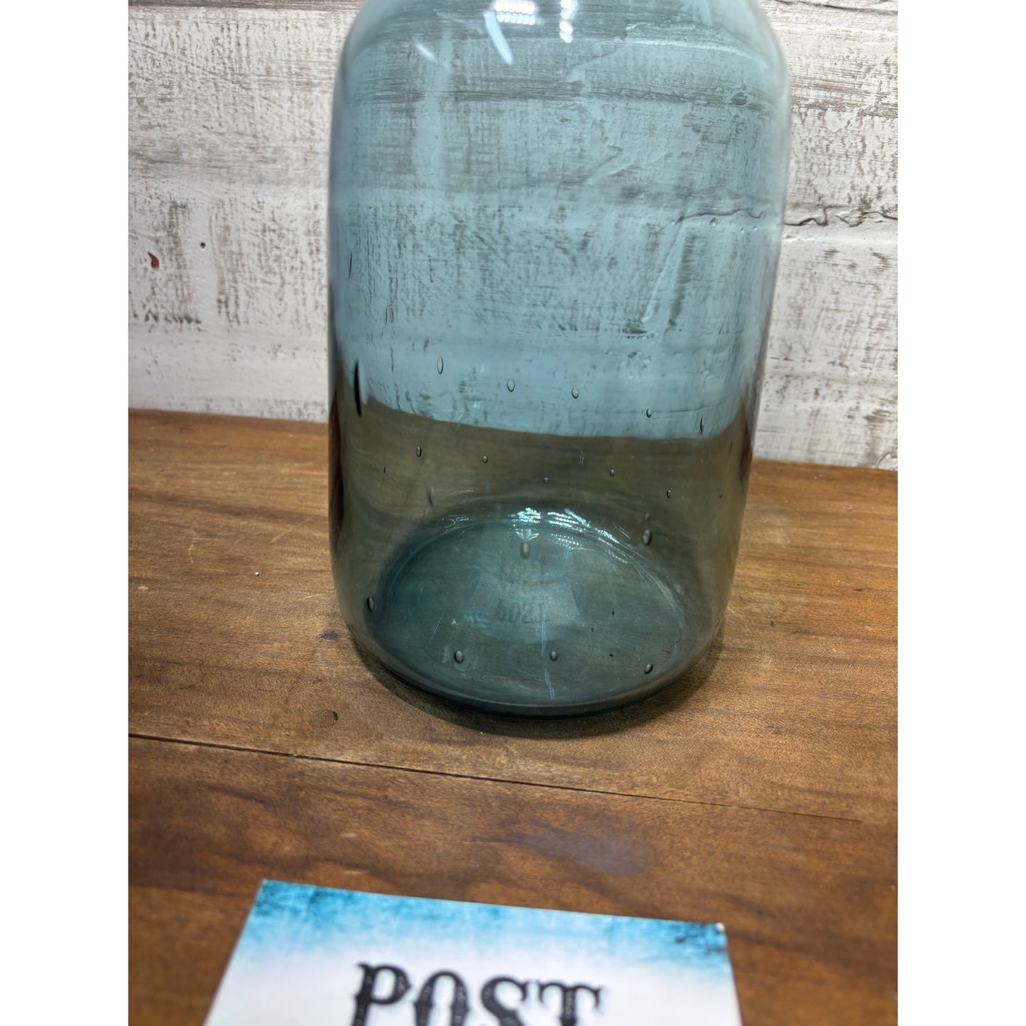 Hand Blown Blue Glass Vase