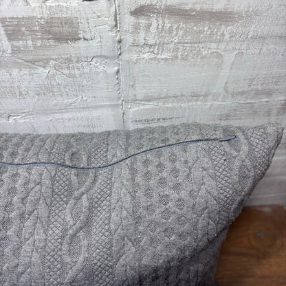 Booque Valley Gray Knit Pillow