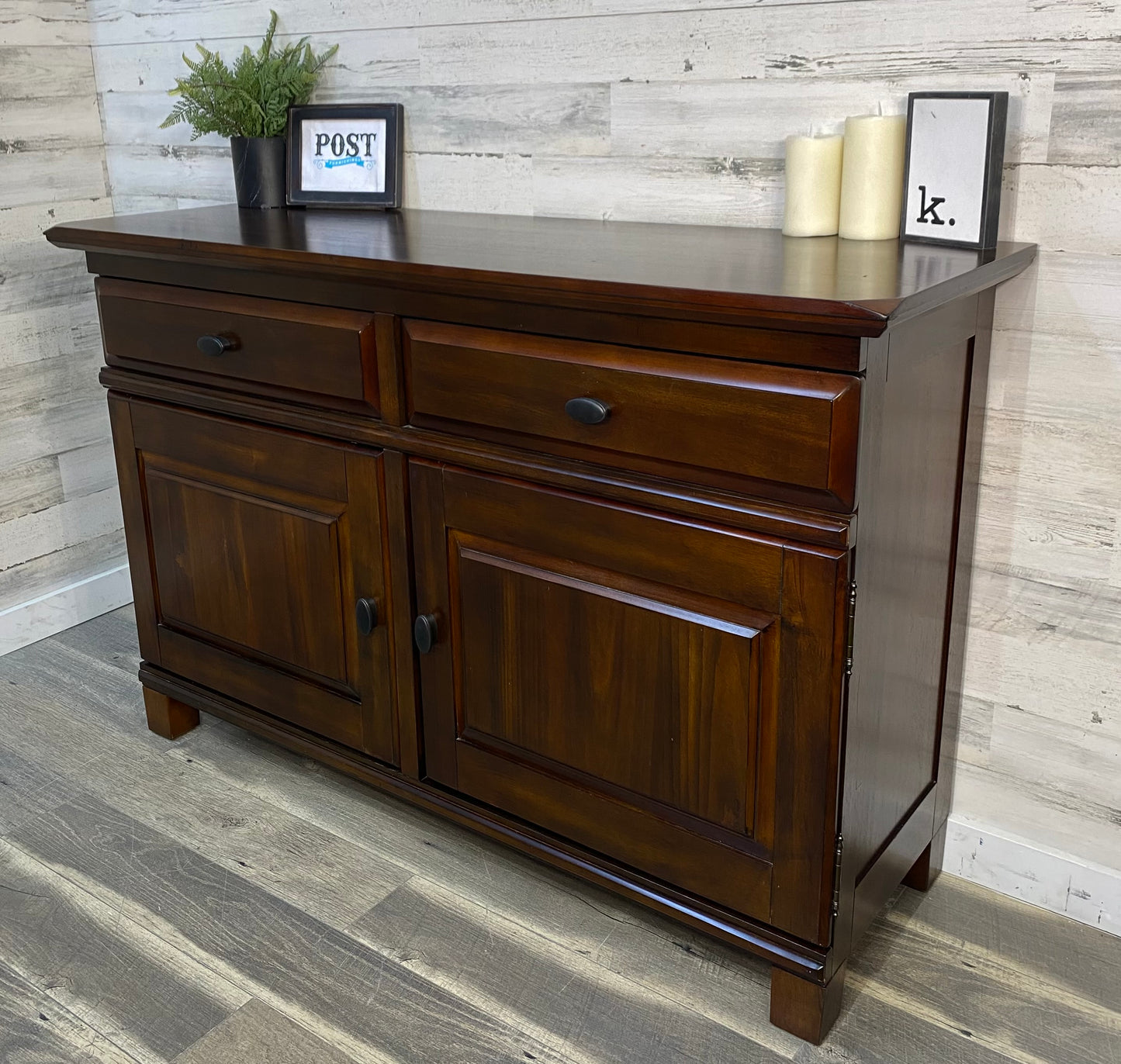 Ashley Furniture Dark Wood Buffet