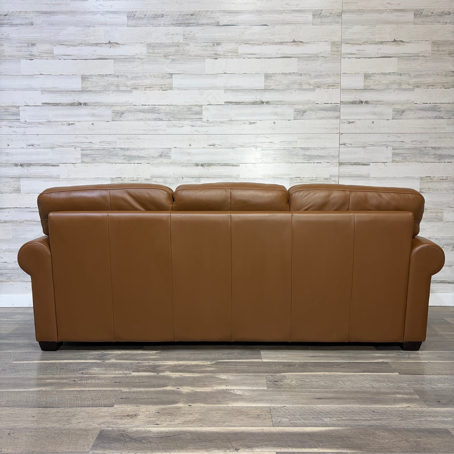 Palliser Leather 3 Seat Sofa Couch Brown