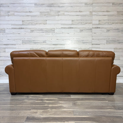 Palliser Leather 3 Seat Sofa Couch Brown