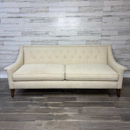 Modern Cream Tufted Sofa Couch