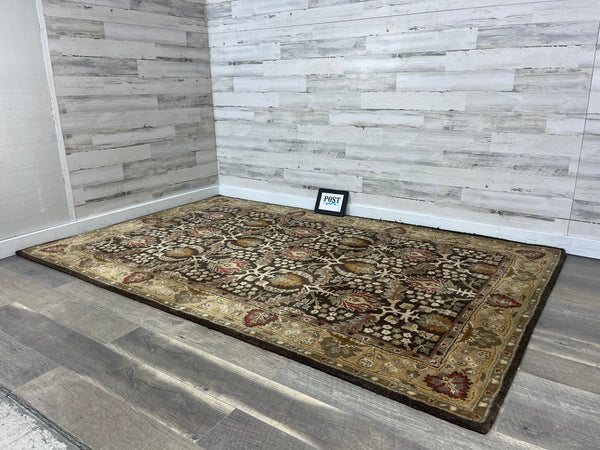 Brown Persian Area Rug 5x8