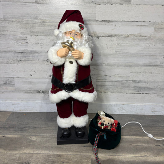 Vintage Deluxe Animated Santa With Light & Music