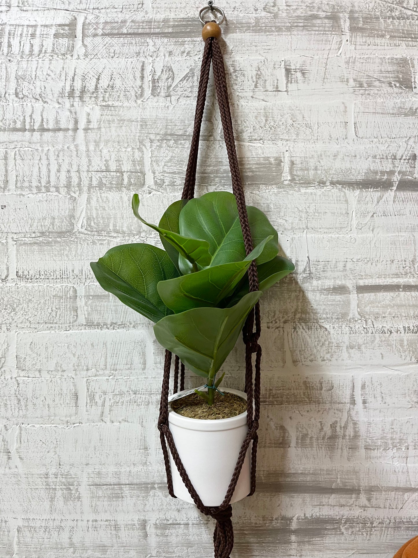 Brown Macrame Boho Plant Holder