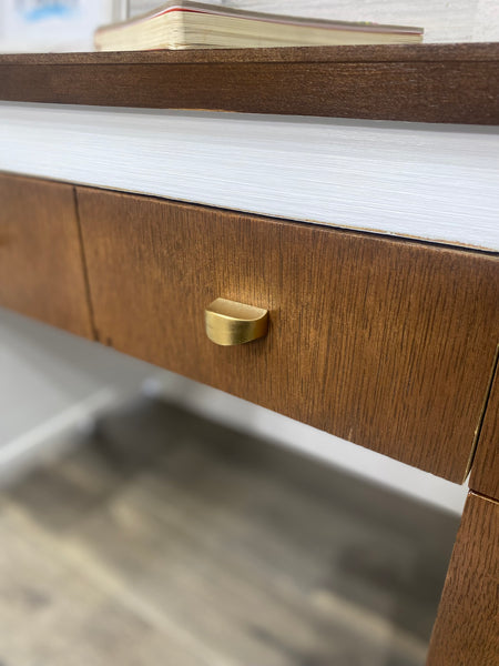 Mid Century Modern White Desk