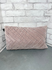 Soft Pink Velvet Rectangle Pillow