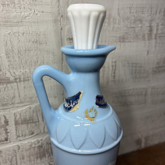 Vintage Blue Jim Bean Greek Decanter Bottle