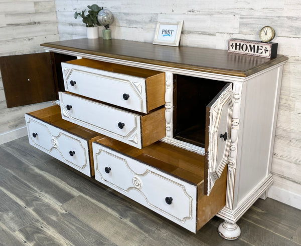 Antique White Buffet