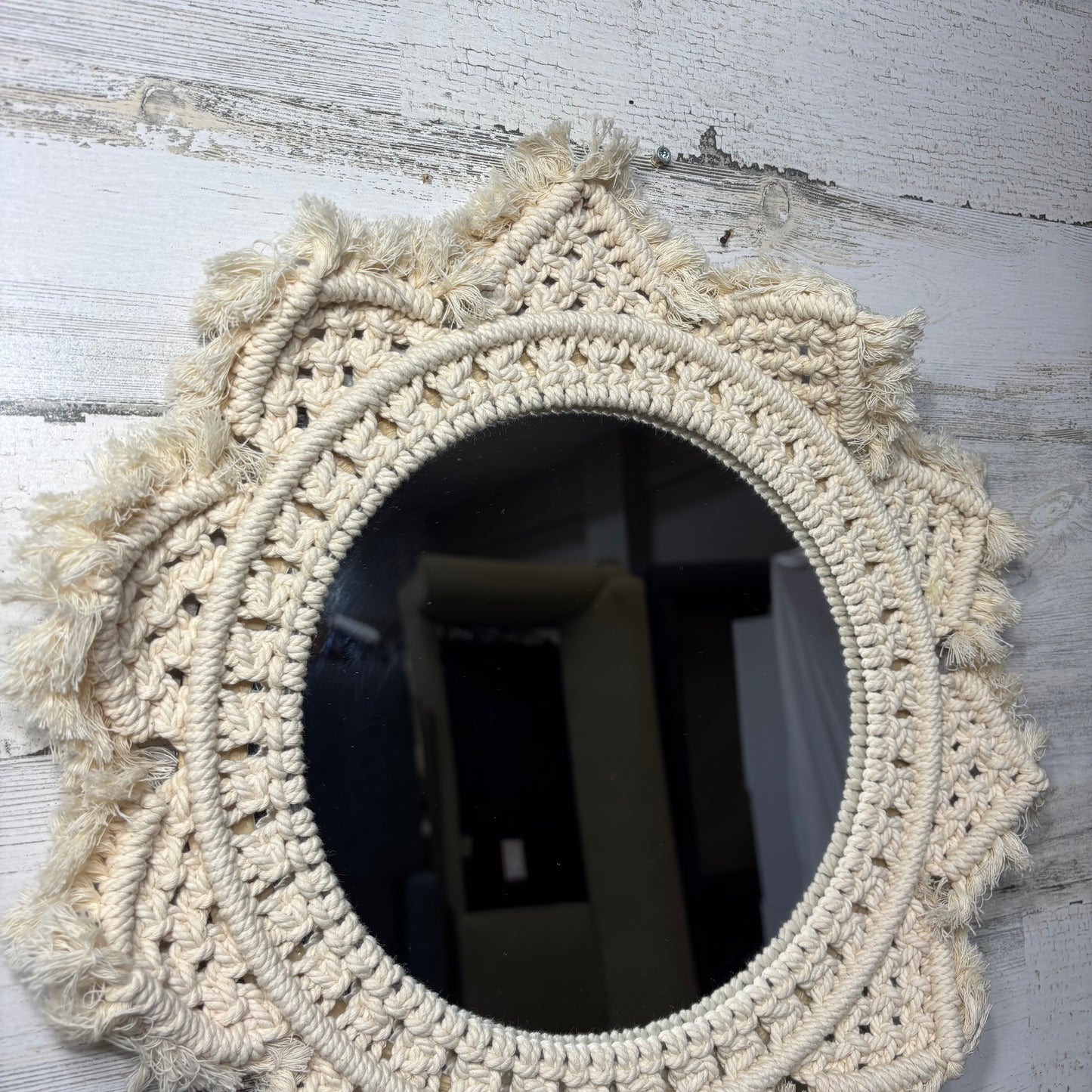 Boho Macrame Hanging Mirror