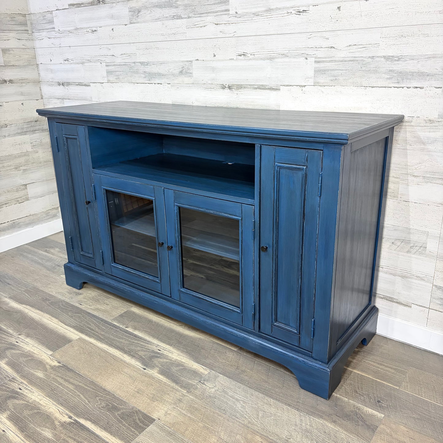 Dark Blue Tv Stand Buffet