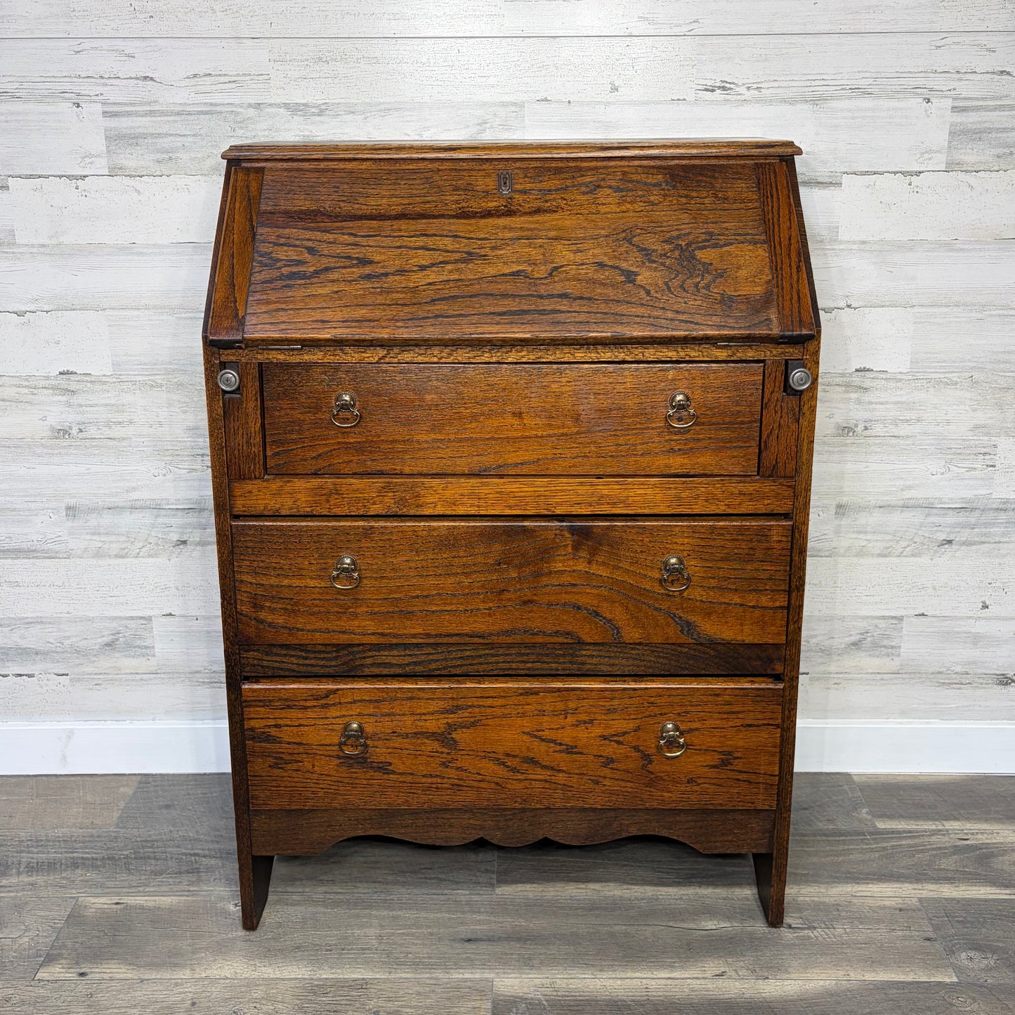 Antique Oak Secretary Desk