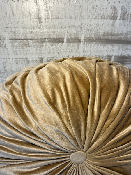 Pleated Round Throw Pillow