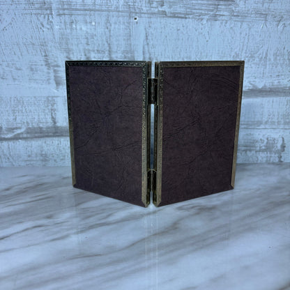 Mid Century Bi-Fold Gold Picture Frame