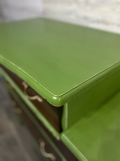 Green & Brown Antique Dresser