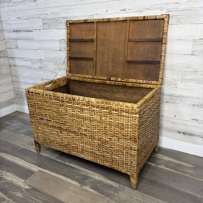 Large Wicker Chest Trunk