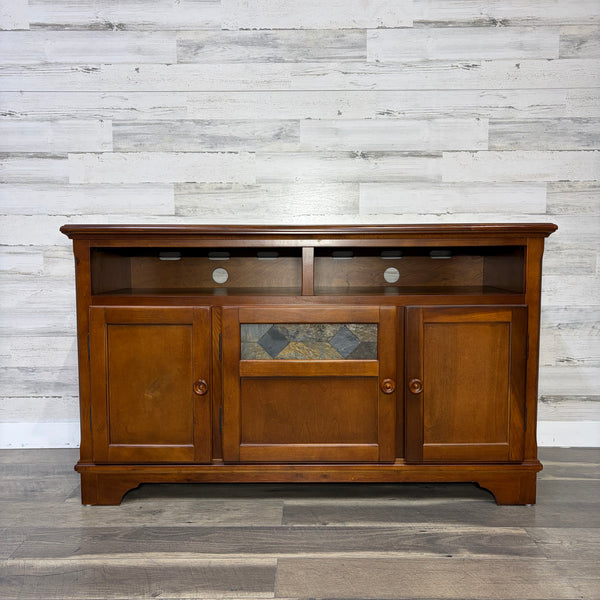 Wood & Stone Tv Stand
