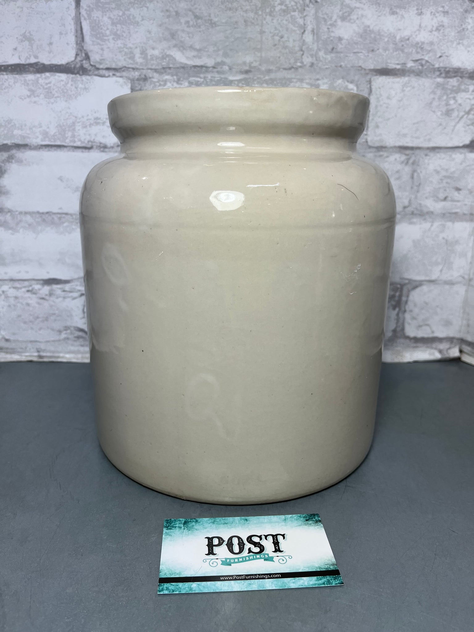 French Stoneware Mustard Pot