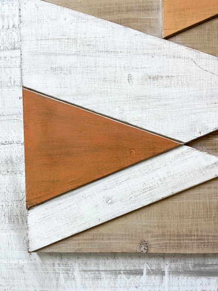 Layered Triangles Wood Wall Decor