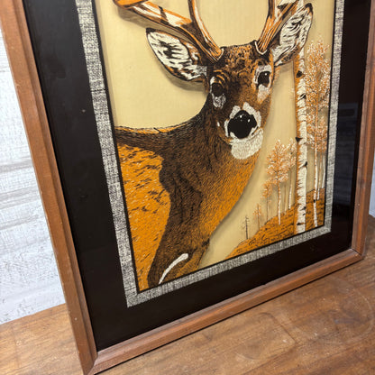 Vintage Tom Cryer Man Cave Deer Framed Picture