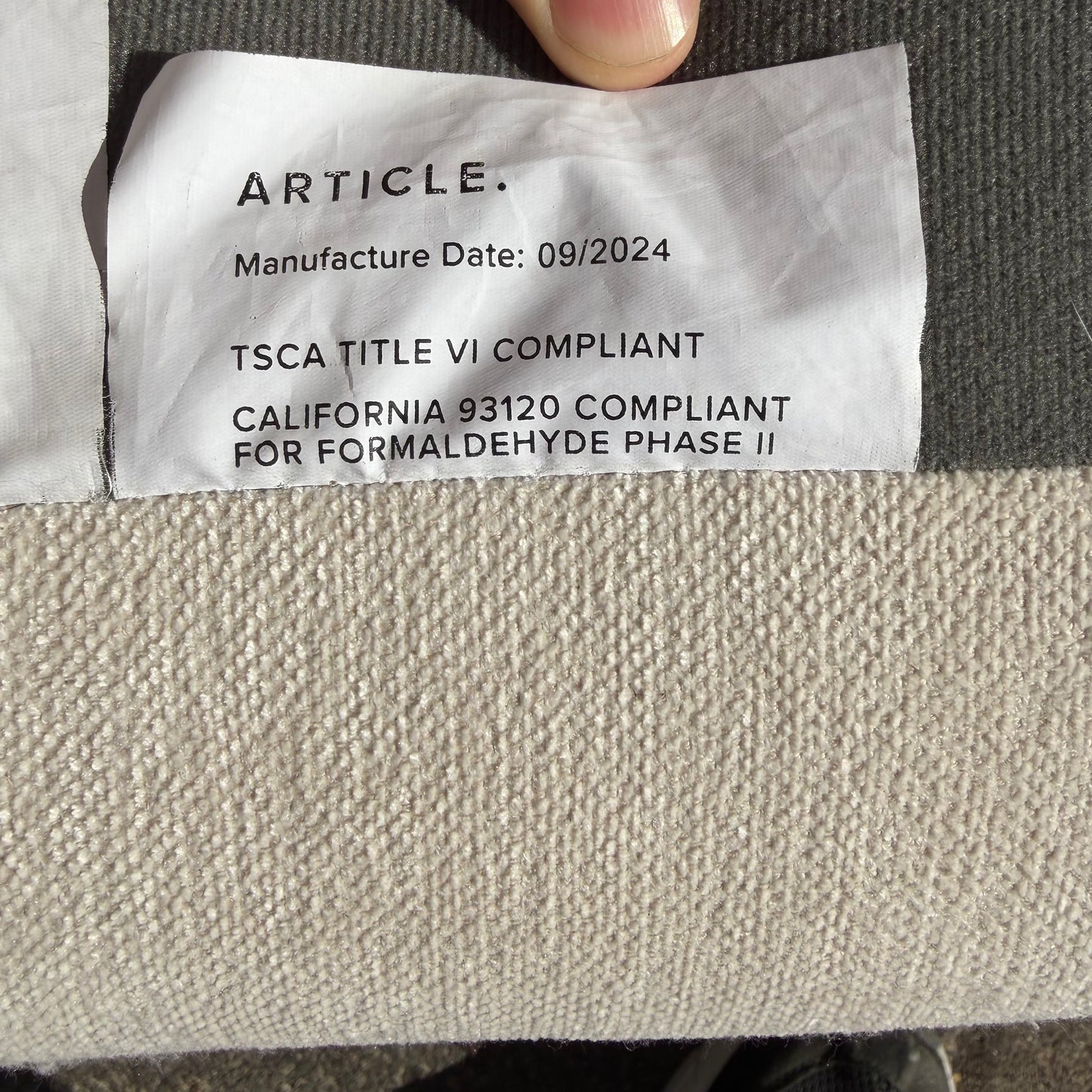 Article White Sofa Couch