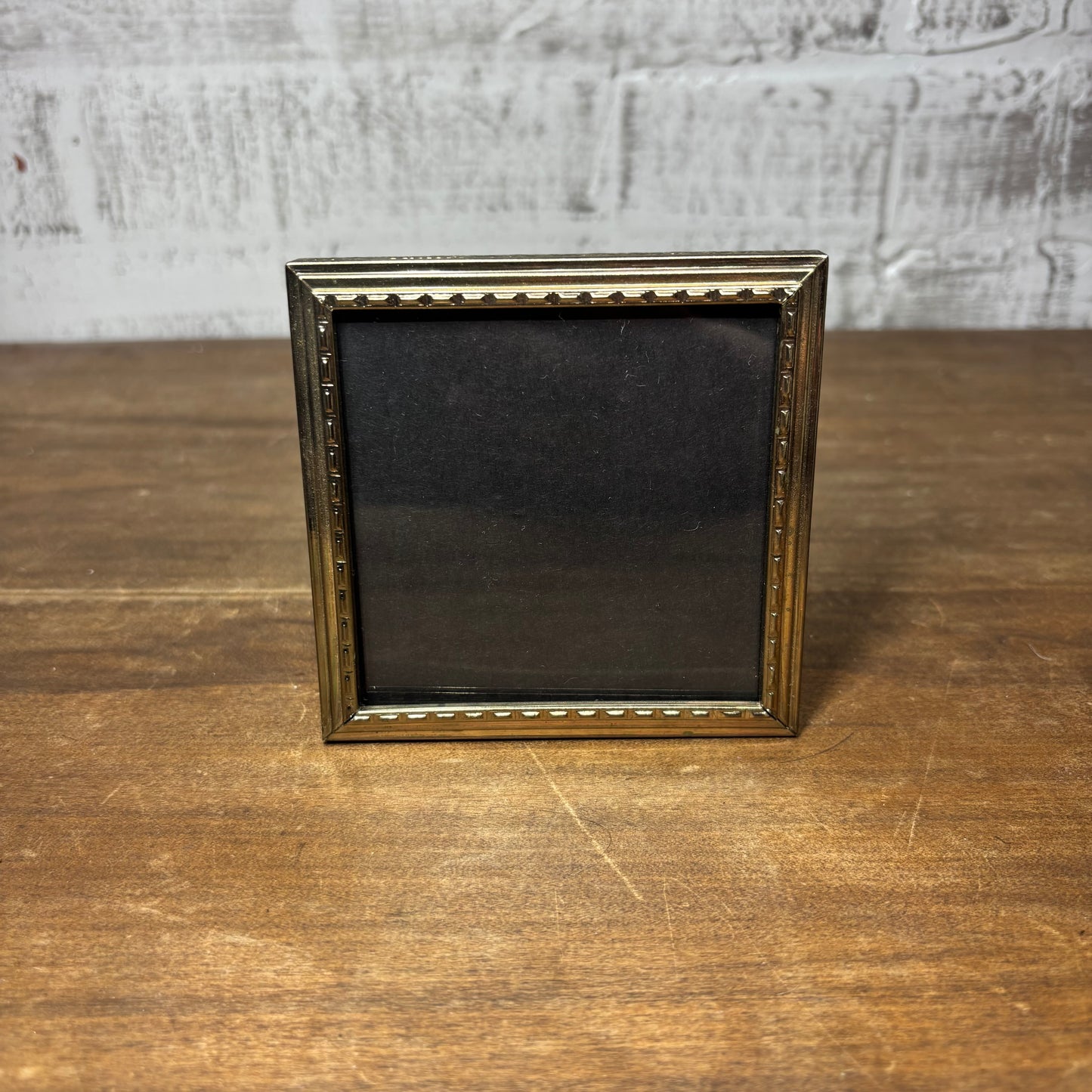 Vintage Style Square Gold Metal Picture Frame