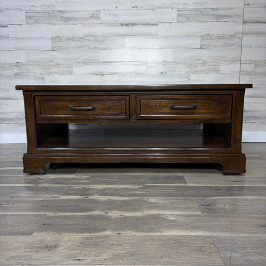 Rustic Coffee Table W/ Storage Drawers