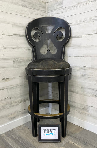 Black Swivel Barstool