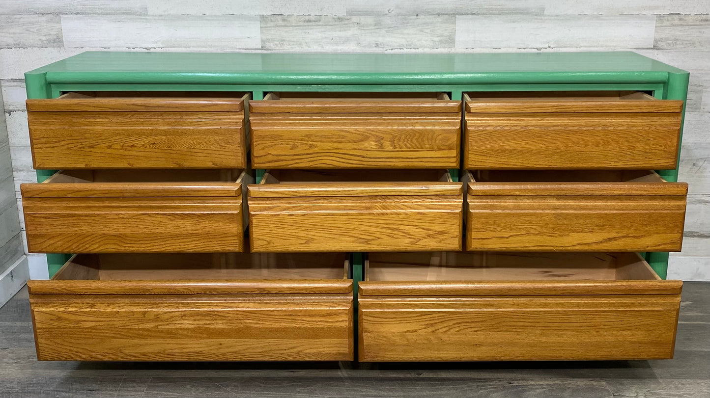 Green & Oak Dresser