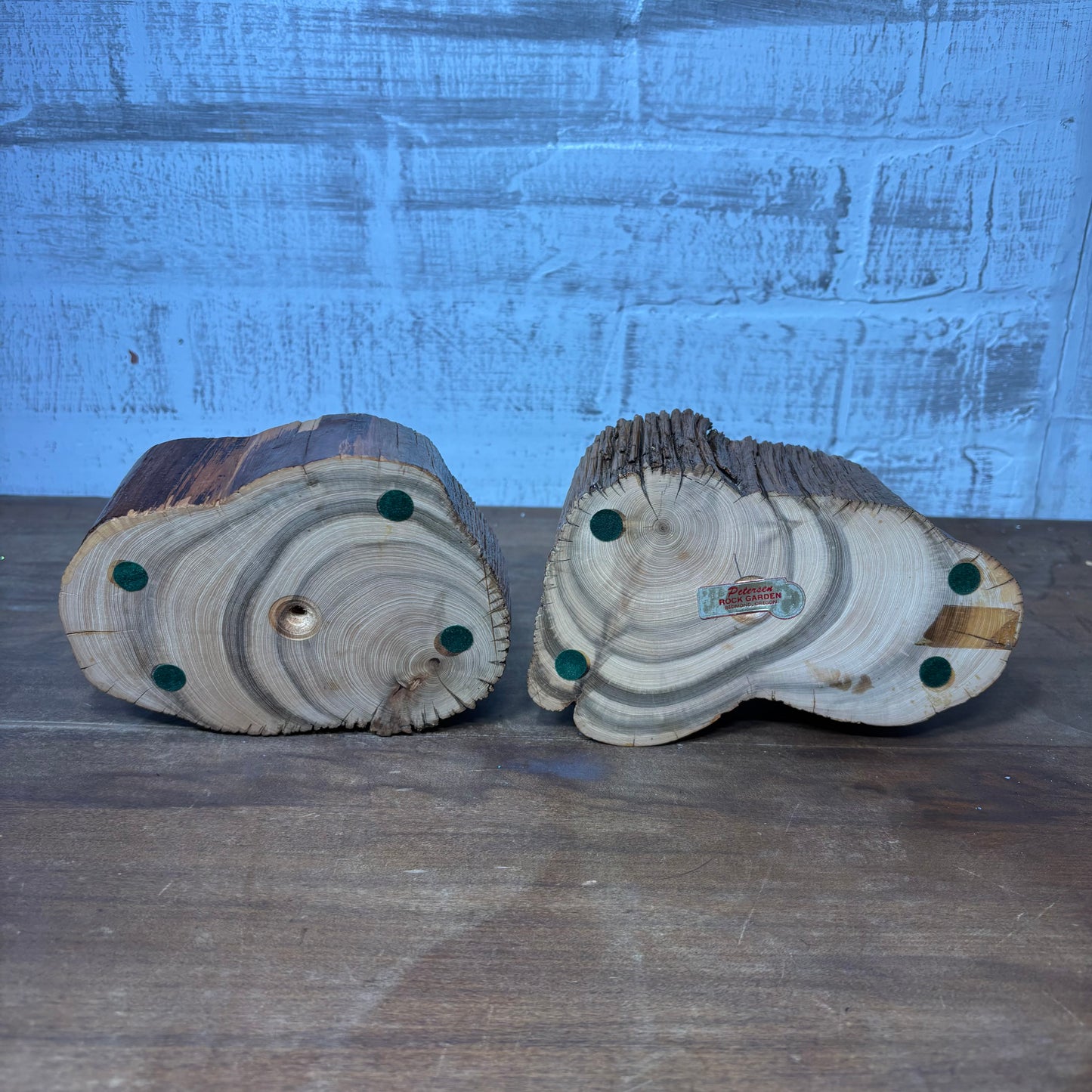 Wooden Candle Holders Set Of 2