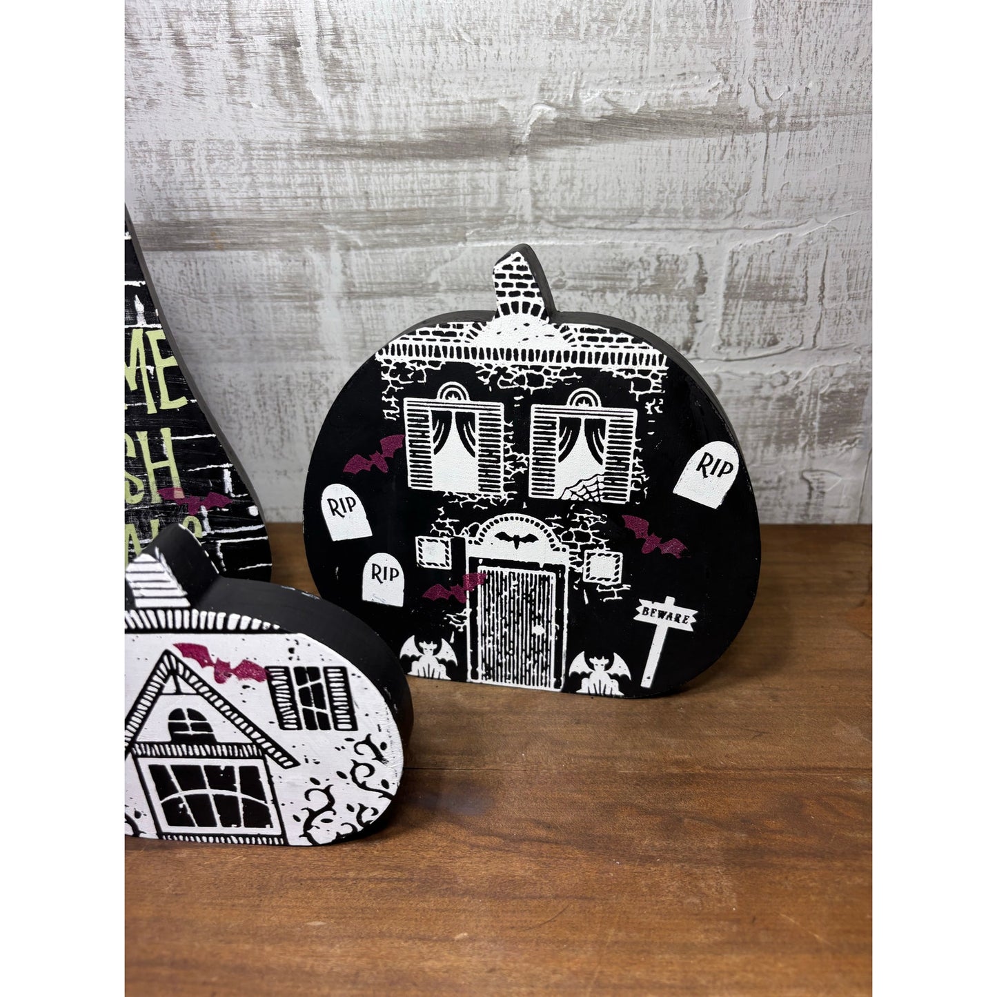 Double Sided Fall/ Halloween Decor Set