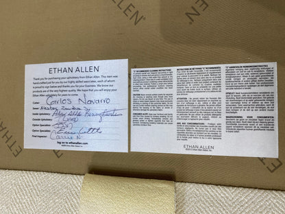 Ethan Allen Cream White Couch