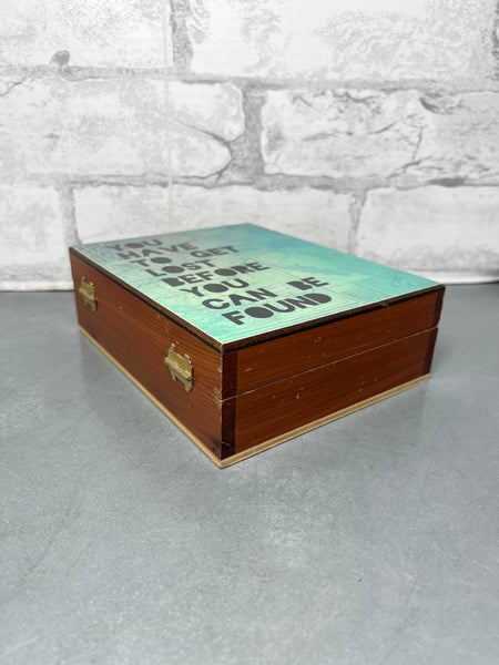 “Get Lost” Trinket Keepsake Wood Box