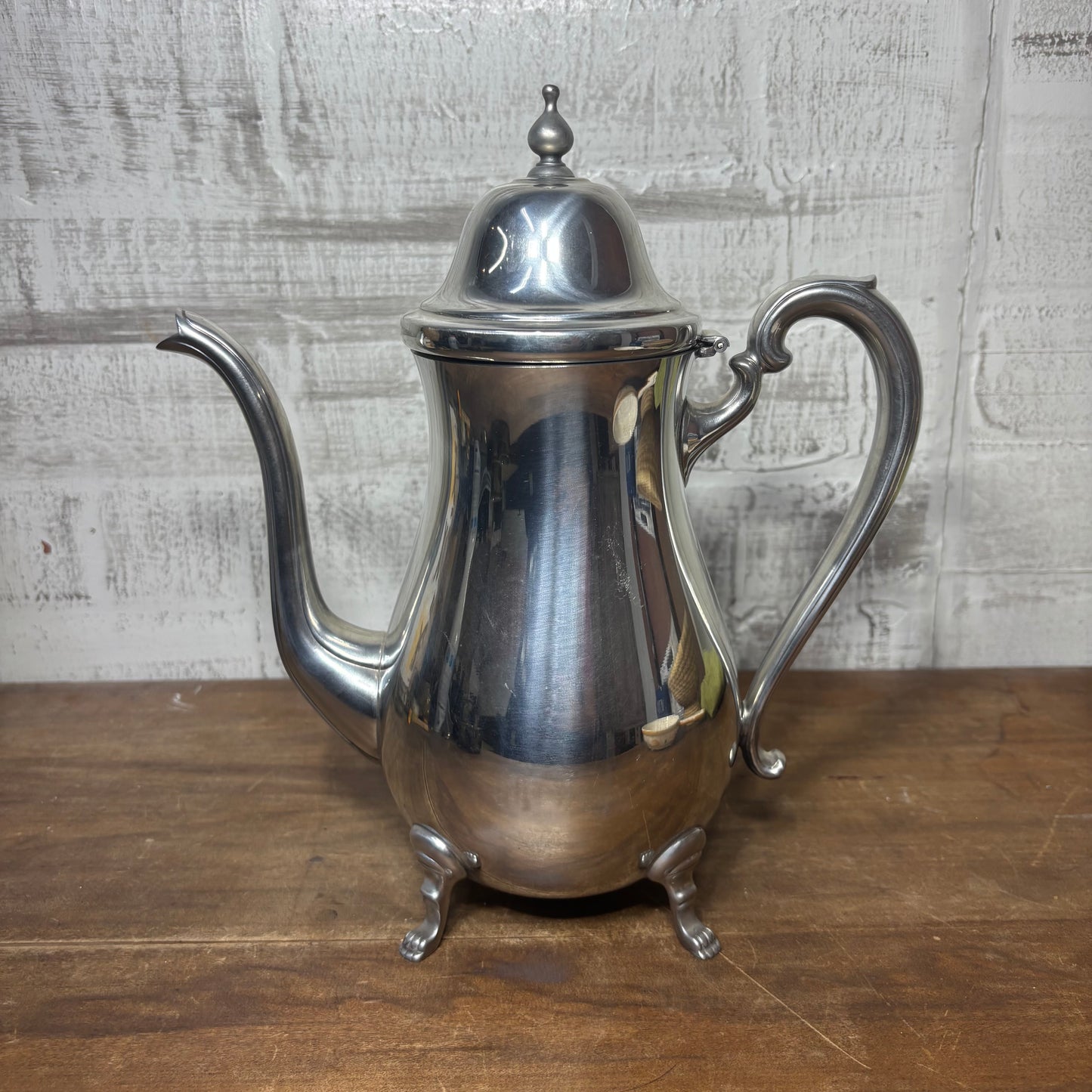 Vintage Silver-Plated Footed coffee/ Tea Pot