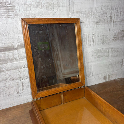 Vintage Wooden Floral Jewelry Box