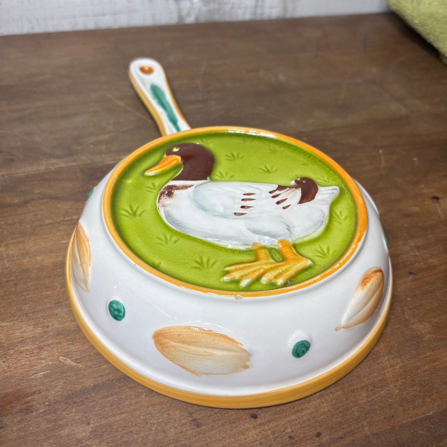 Vintage Ceramic Duck Skillet