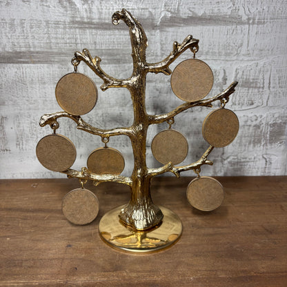 Vintage Brass Photo Tree