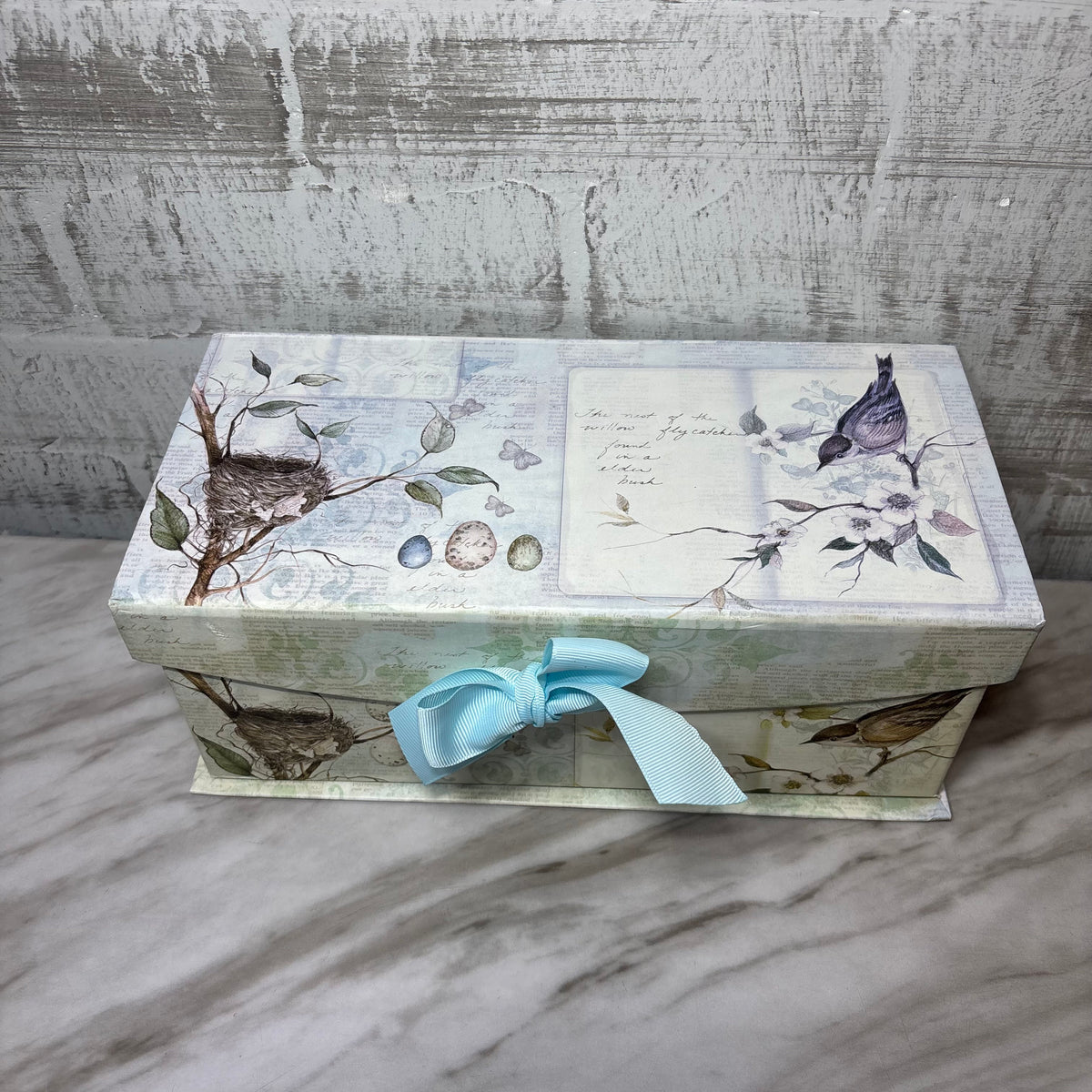 Bird Rectangular Keepsake Storage Box