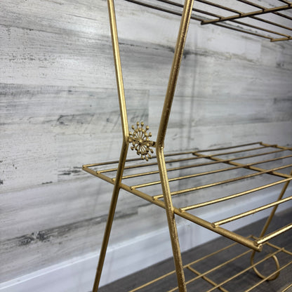 Gold Metal Plant Stand