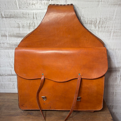 Genuine Leather Saddle Bag For Horse