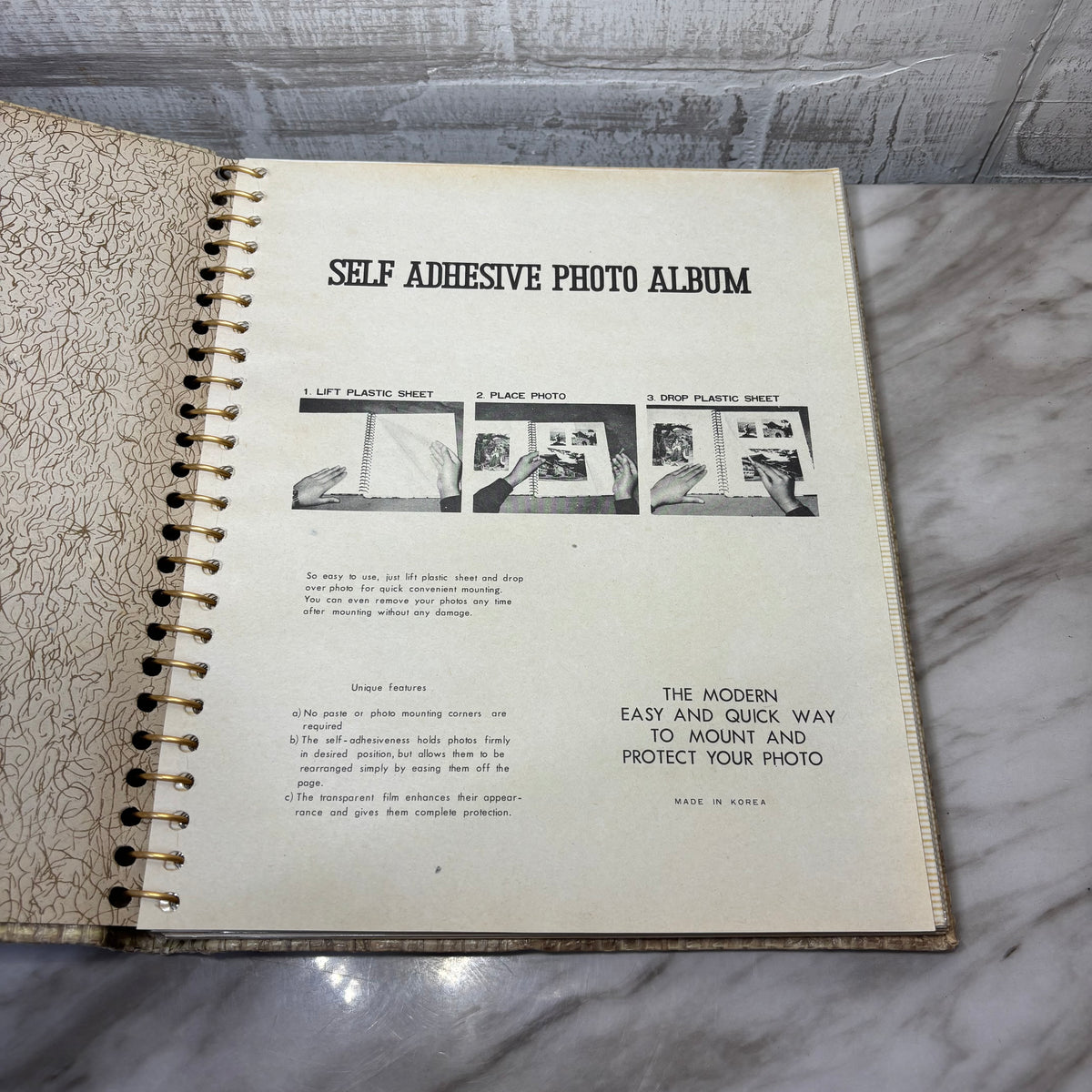 Vintage Tan Photo Album