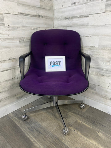 Mid Century Steelcase Purple Office Chair