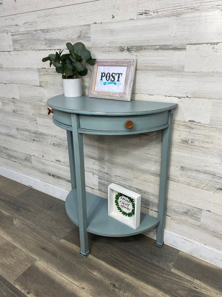 Half Moon Entryway Storage Table